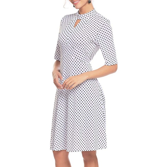 C.C. Boutique Dresses & Skirts - NWT Polka Dot Sock Hop Pinup Rockabilly Midi Dress